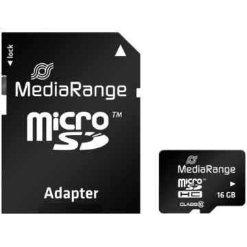 MediaRange MR958 microSDHC™ 16GB Class 10, with SD