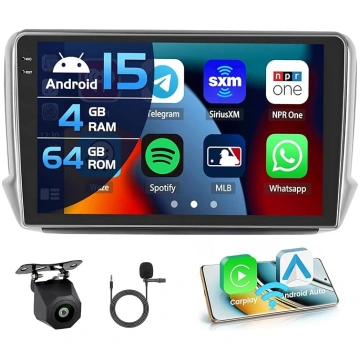 4+64G Auto radio Peugeot 208/2008 2012-2018 Androi