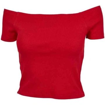 Urban Classics Ladies Off Shoulder (Fire Red), XS