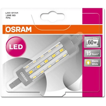 LED Spuldze R7s/6,5W/230V 2700K - Osram 118 mm