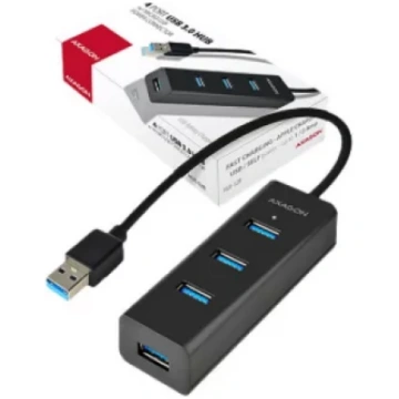 AXAGON Four-port USB 3.0 hub with fast charging an