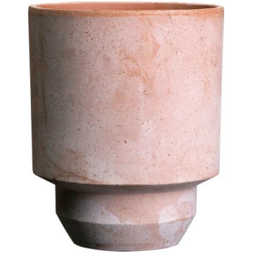 Puķu pods Hoff zemais 25 cm, rozā Bergs Potter