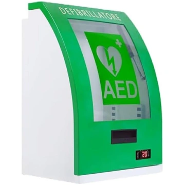 AED defibrilatora glabāšanas skapis, sirds defibri