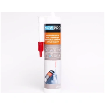 NOVIPRO ACRYLIC 280ml balts Akrila hermētiķis
