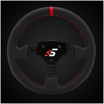 Professional Leather Round Racing Steering Wheel 3