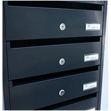 PD934 Vertikālā iekštelpu pastkaste, 4 sekcijas, a