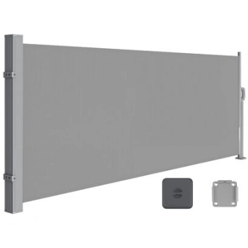 Sānu markīze, SONGMICS, 140 x 300 cm, Antracīts