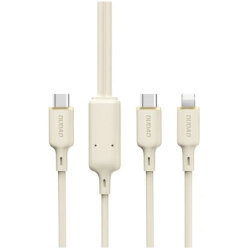 Dudao 2in1 Pastiprināts SR kabelis USB-C - USB-C /