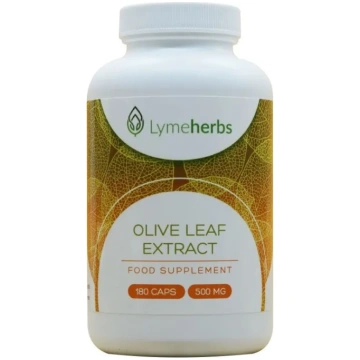 Olīvu lapu ekstrakts 500 mg, 180 kapsulas Lymeherb