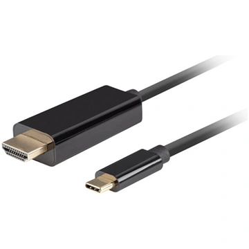 Kabelis Lanberg CA-CMHD-10CU-0010-BK USB Type-C, H
