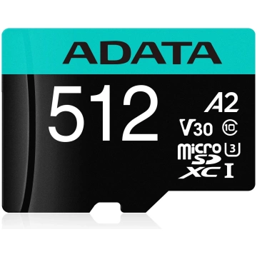 ADATA 512GB MicroSDXC Class 10 Premier Pro atmiņas