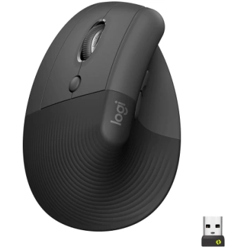 Logitech Lift, Mouse (graphite/black, left-handed,