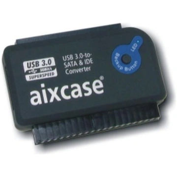 Aixcase USB 3.0 to SATA AND IDE Converter OTB, wit
