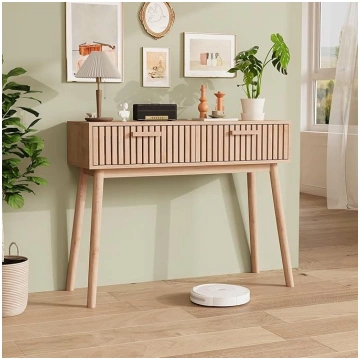 Console Table with Drawers 2, Side Table, Narrow W