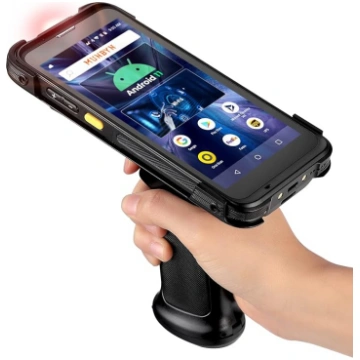 Android svītrkoda skeneris ar pistoles rokturi, An