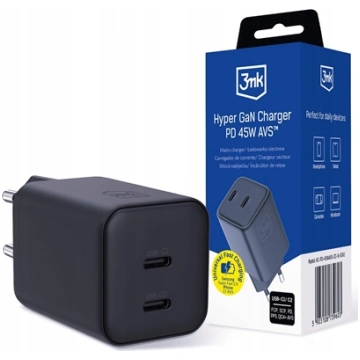 adowarka 3MK 3mk Hyper Charger PD 45W GaN AVS QC4+