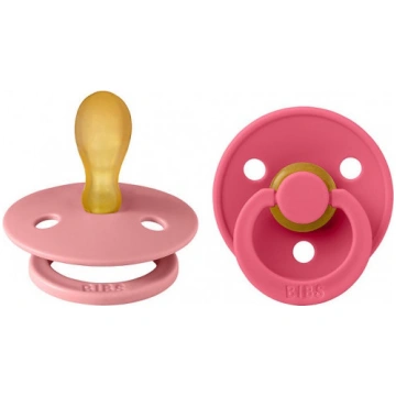Bibs Colour Natural rubber pacifier 6-18 months 2p