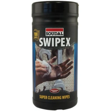 Barattolo 100 salviette mani monouso Swipex Soudal