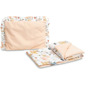 Sensillo VELVET TROLLEY SET WITH FLOUNCE PICNIC PE