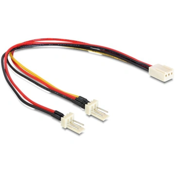 Tīkla kabelis Delock Fan Power Splitter 3 Pin Mole