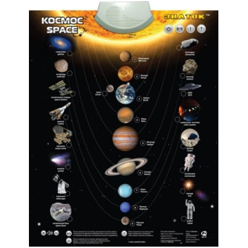 Izglītojošs plakāts Kosmoss (RU ZNATOK 69251087010