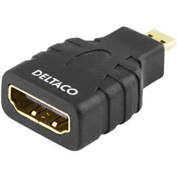HDMI - micro HDMI adapter DELTACO 4K UHD 30Hz, bla