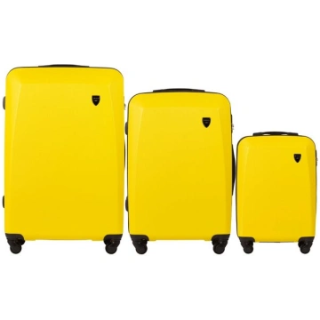 Komplekts Ar 3 Wings Plover Dzeltenām Koferiem