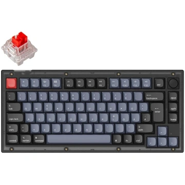 Keychron V1 vadu mehāniskā tastatūra ar rotējošo r