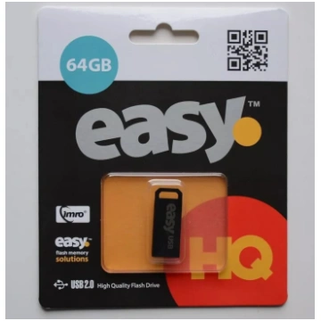 USB zibatmiņa IMRO EASY 64GB USB Type-A 2.0 Melna
