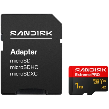 SANDISK MicroSD Extreme Pro 1TB 250/170MB/s C10 UH