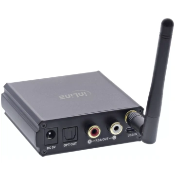 InLine® Bluetooth 5.1 HiFi Receiver & USB DAC, wit