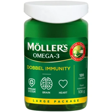 MOLLERS Dobbel Immunity kapsulas, 120 gab