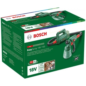 BOSCH EasySpray 18V-100 SOLO Krāsu pulverizators b