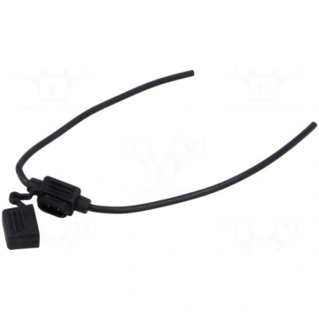 Fuse holder | 9.1mm | on cable | Leads: leads x3 |