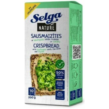 Sausmaizītes ar saulespuķu sēklām, linsēklām un ti