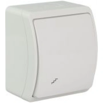 VW-3 Koala Two-Way Switch surface mounted IP44 whi
