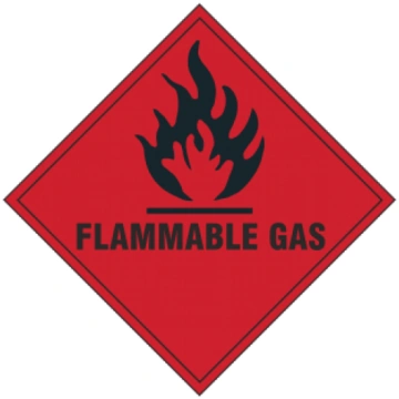 ADR zīme Uzliesmojoša gāze / Flammable gas Alumīni