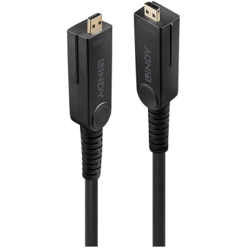 Lindy Hybrid Micro-HDMI Fiber Optic Cable 10m