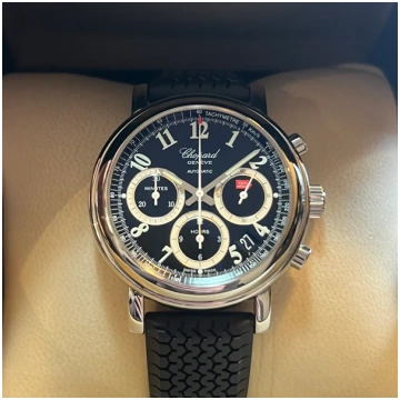 Chopard Mille Miglia melnais ciparnīcas pulkstenis