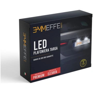 Placca Led Strobo Rosso Flash Lampeggiante Rettang
