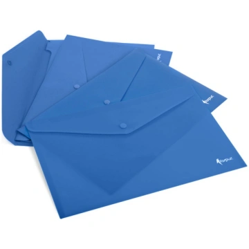 Envelope with print Forpus, A4, plastic, blue