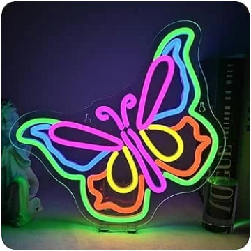 Butterfly Neon Sign, Multicoloured Butterfly LED S
