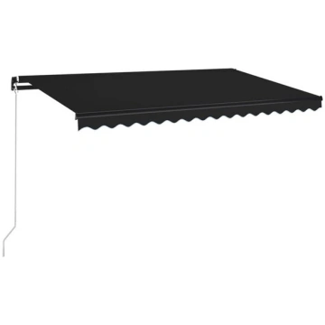 vidaXL izvelkama markīze, 400x350 cm, manuāla, pel