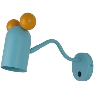 GTV Sienas gaisma pele bērnu istabai, tirkīza krās