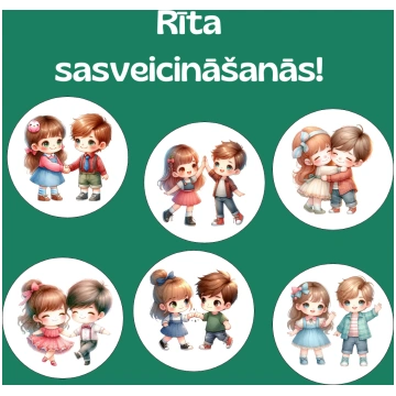 Rīta sasveicināšanās. - Mācību materiāli Pirmsskol