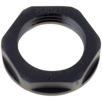 Nut; NPT3/4"; polyamide; black; Thread: inch; with
