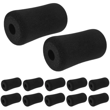 VICASKY Pack of 16 Black Foam Roller Covers Soft S