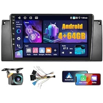 4+64G Android auto radio priekš BMW X5 E53 1999 20