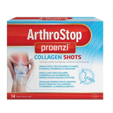 PROENZI ARTHROSTOP COLLAGEN SHOTS, 14 pudelītes Wa