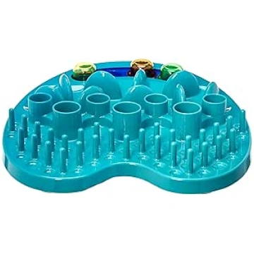 Amazon Basics Pet Play Station Feeder Blue : Amazo